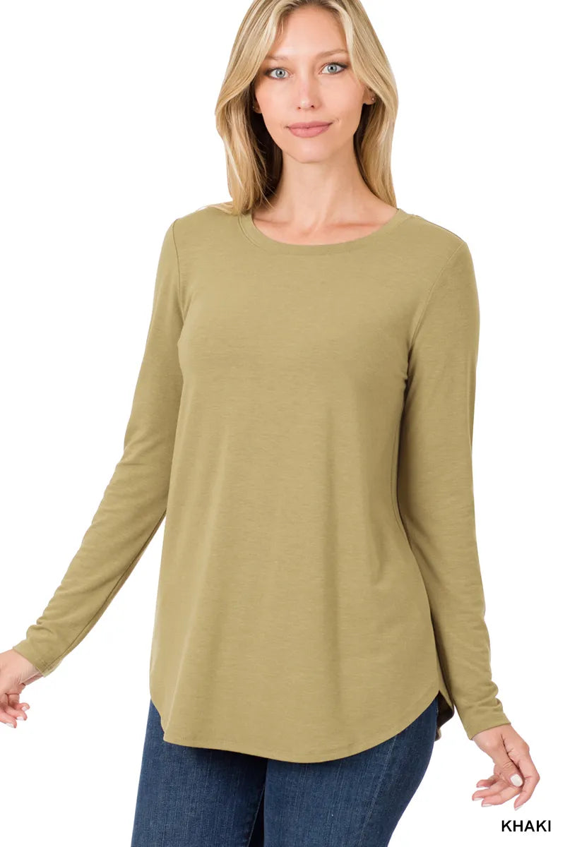Zenana Basic LS Tee- S-XL