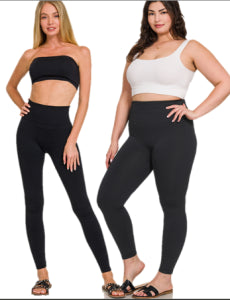 Zenana Fleece Lined Leggings- S-3X