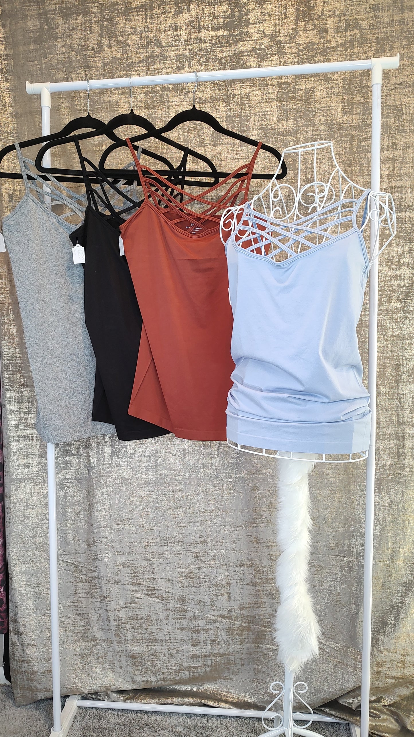 Zenana Criss-Cross Cami- PLUS